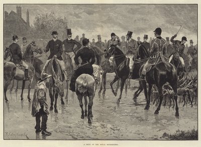A Meet of the Royal Buckhounds by Richard Caton Woodville junior